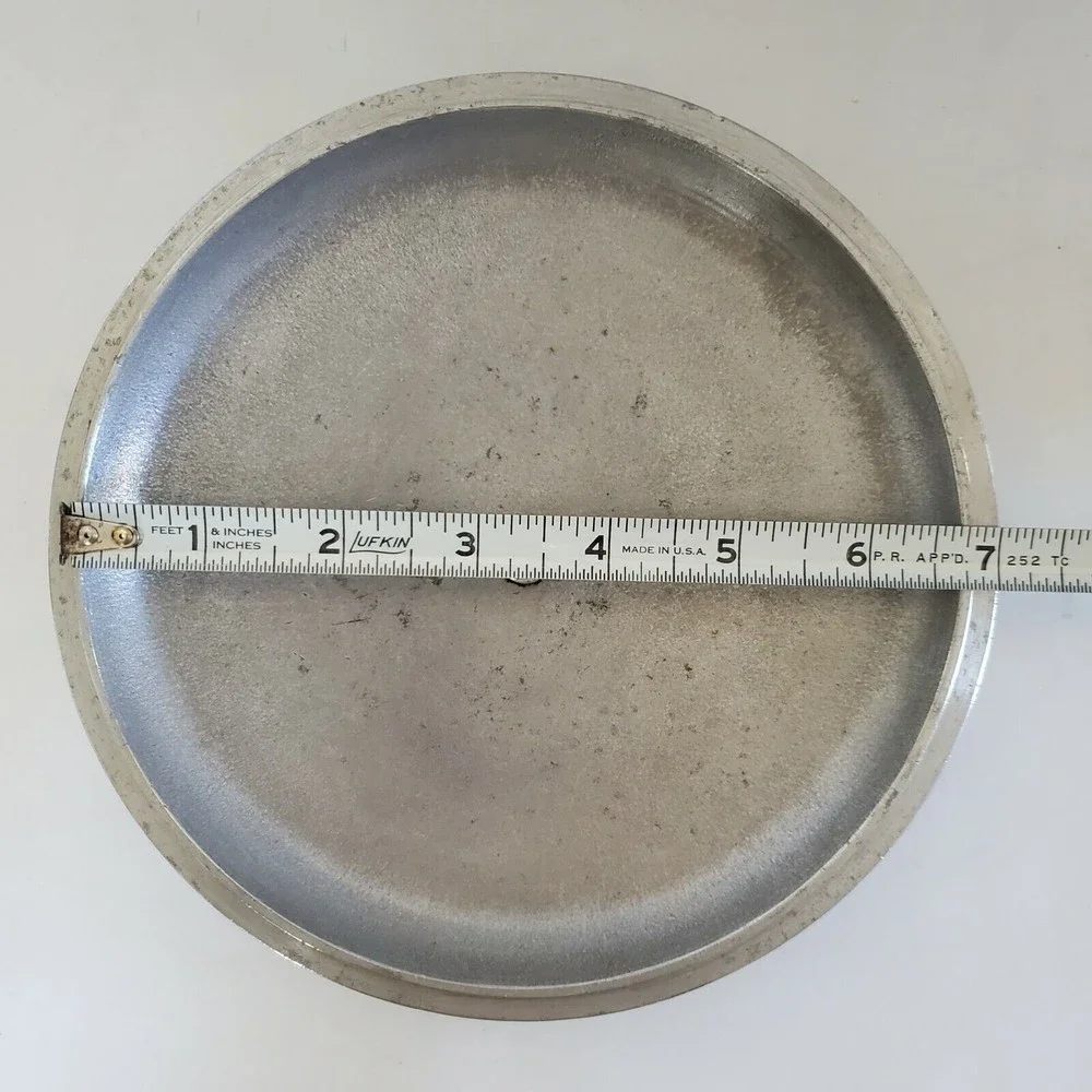 Vintage Club Aluminum Pan Lid. Brown Pot Cover--Fits a 6.75